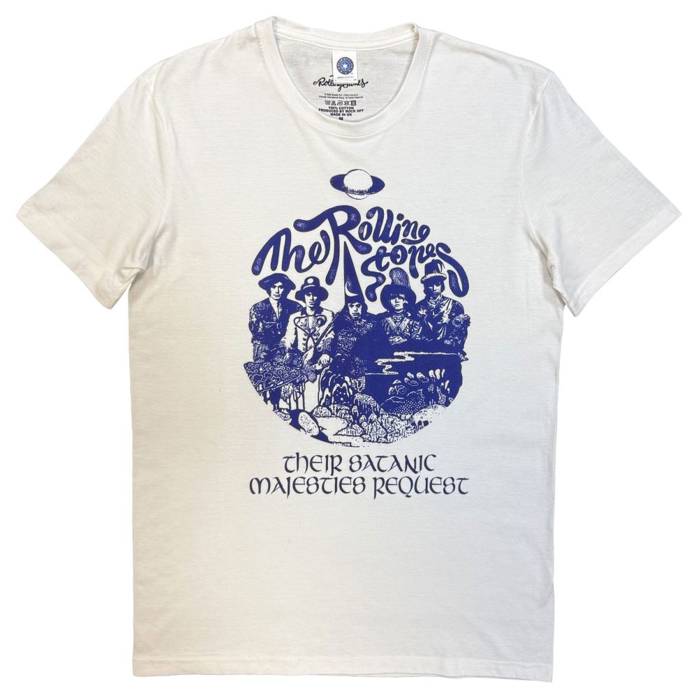 The Rolling Stones - Satanic Request Heren Tshirt - Wit